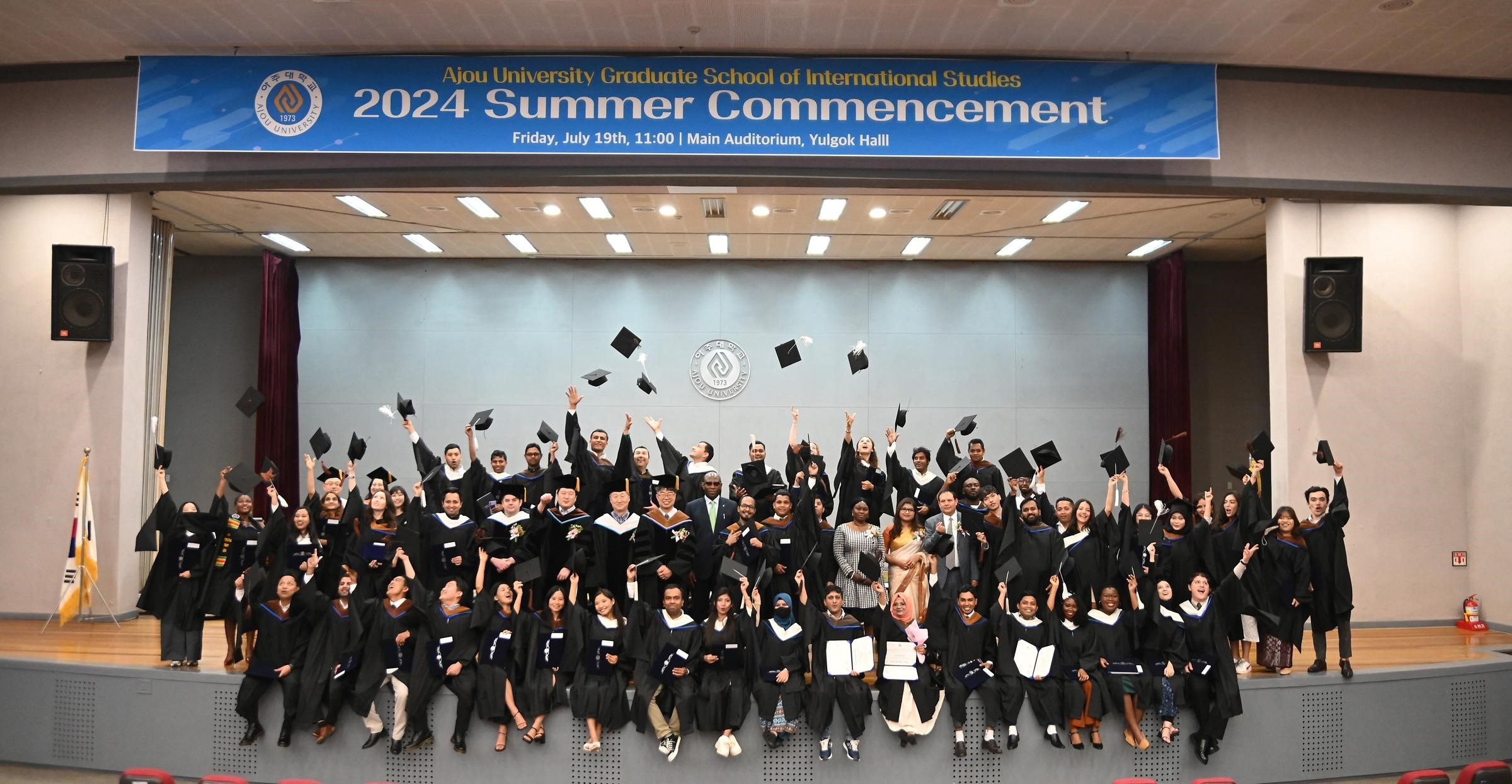 Ajou University GSIS-‘Graduation Ceremony for Class of 2024’ Produced 51 Graduates from 16 Countries